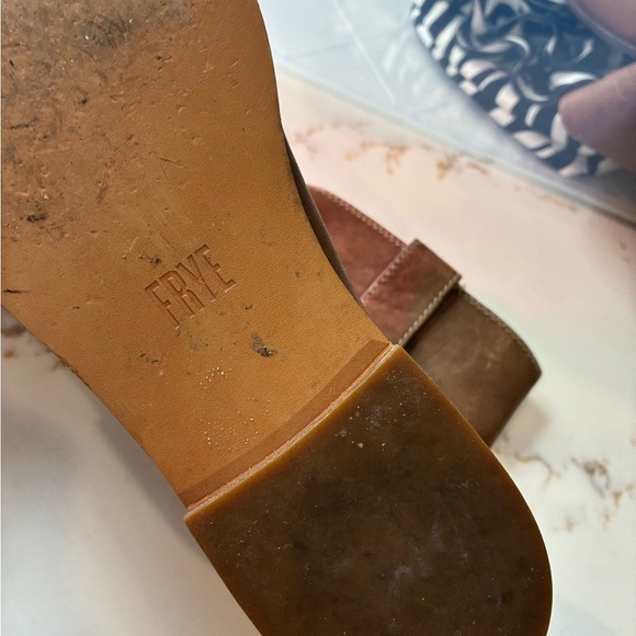 Frye Women's Anna Short Round Toe Leather Boots size 6 - Picture 6 of 7